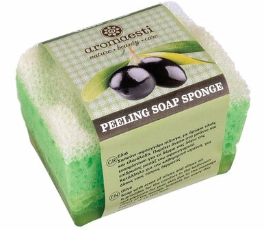 Aromaesti Scrubspons met Olijfzeep Natural