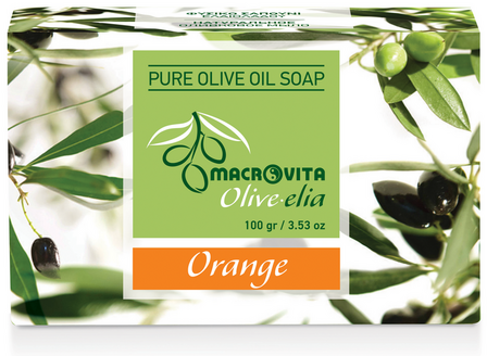 Olive-elia Pure Olijfoliezeep Sinaasappel