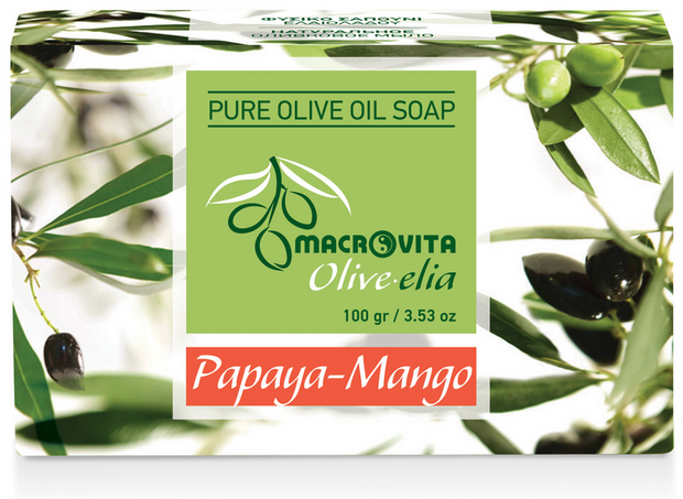 Olive-elia Pure Olijfoliezeep Papaya-Mango